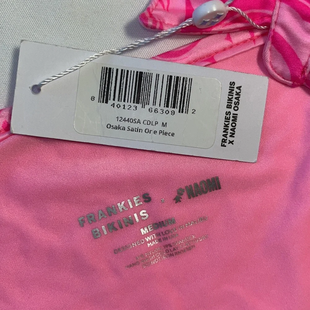 Frankies Bikini Osaka Satin One Piece Swimsuit Sz M